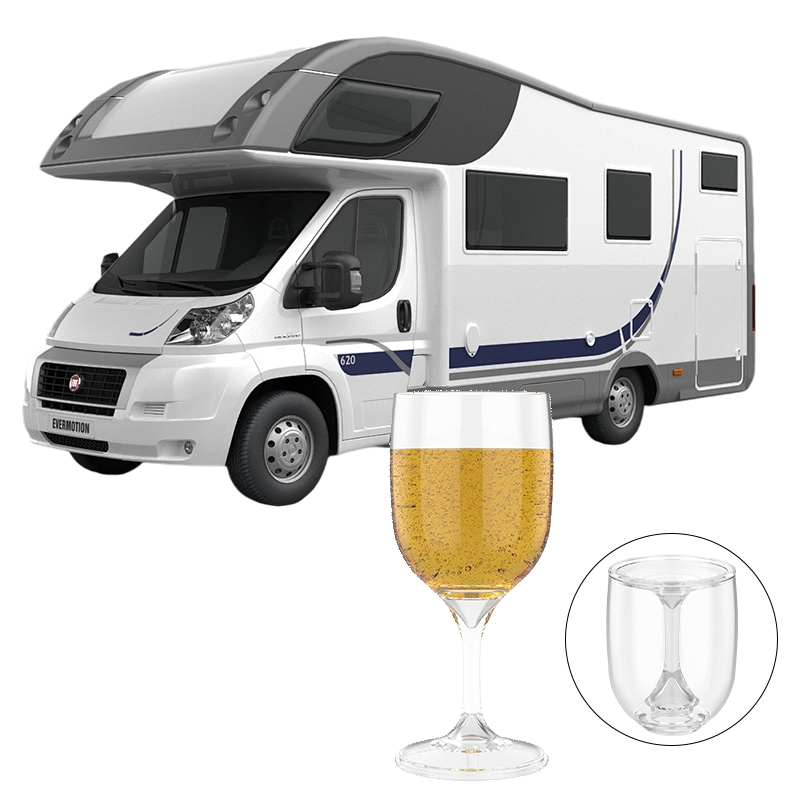 Wine & Beer Guayaquil - Kieliszek do wina RV, przenośny, składany,